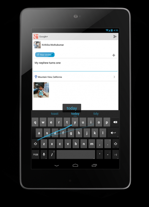 gesture typing android 4.2